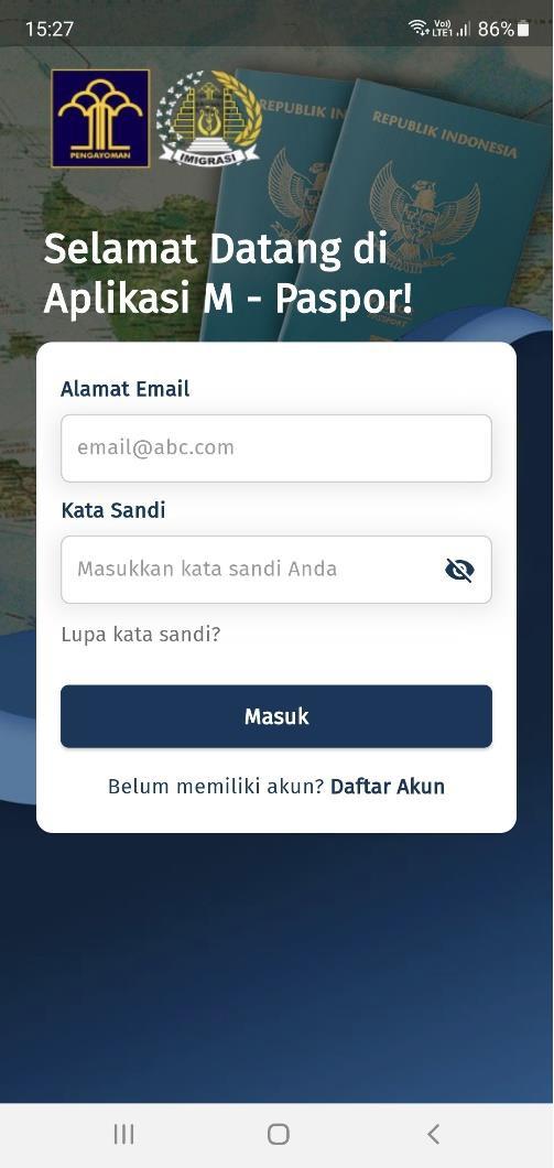 Login M Paspor 